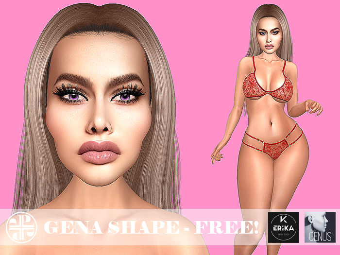 Second Life Marketplace - *FREE* Paris Designs - Gena Shape (GENUS - ERIKA)